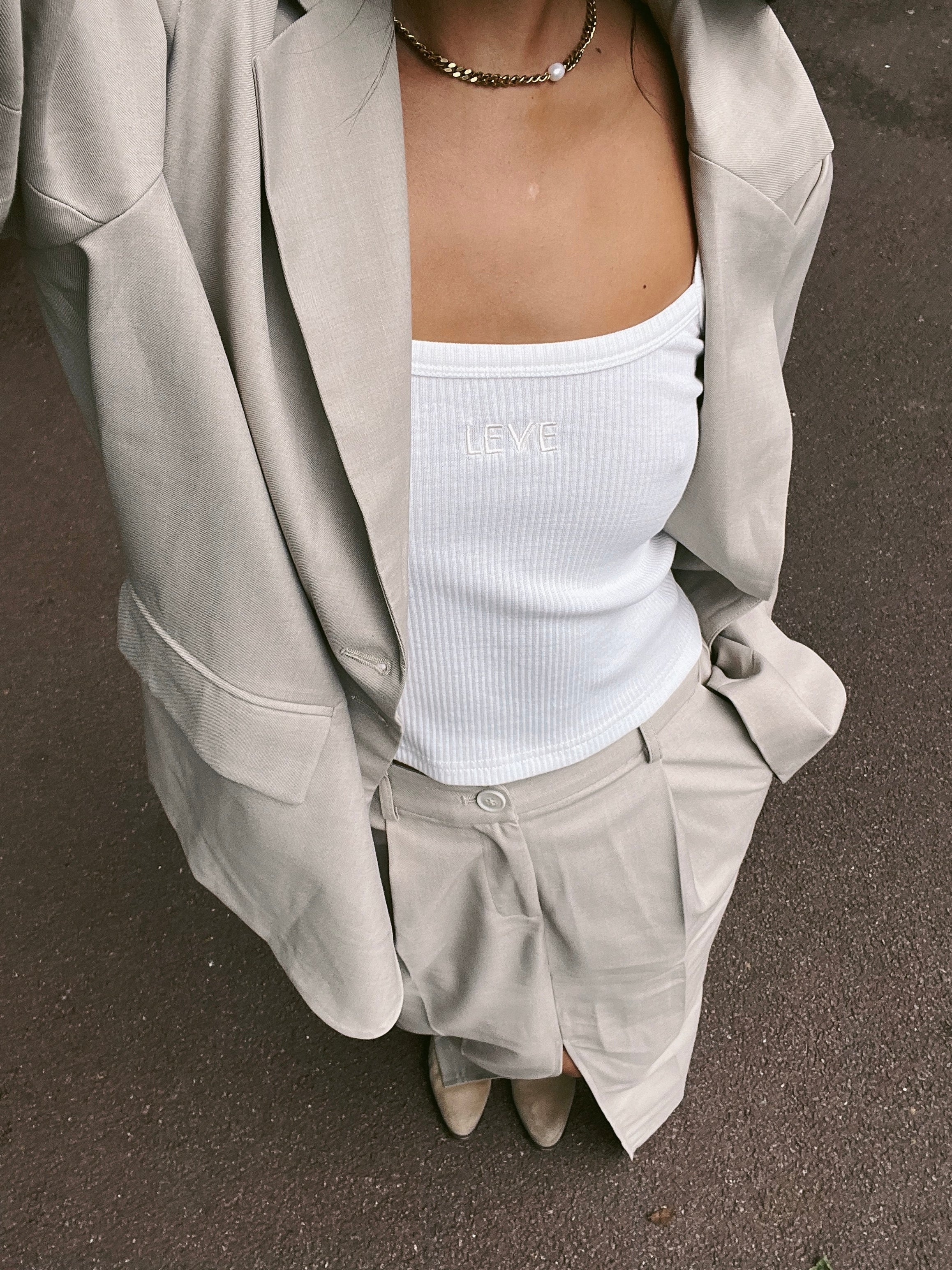 Piccadilly Pure Tank Top - White