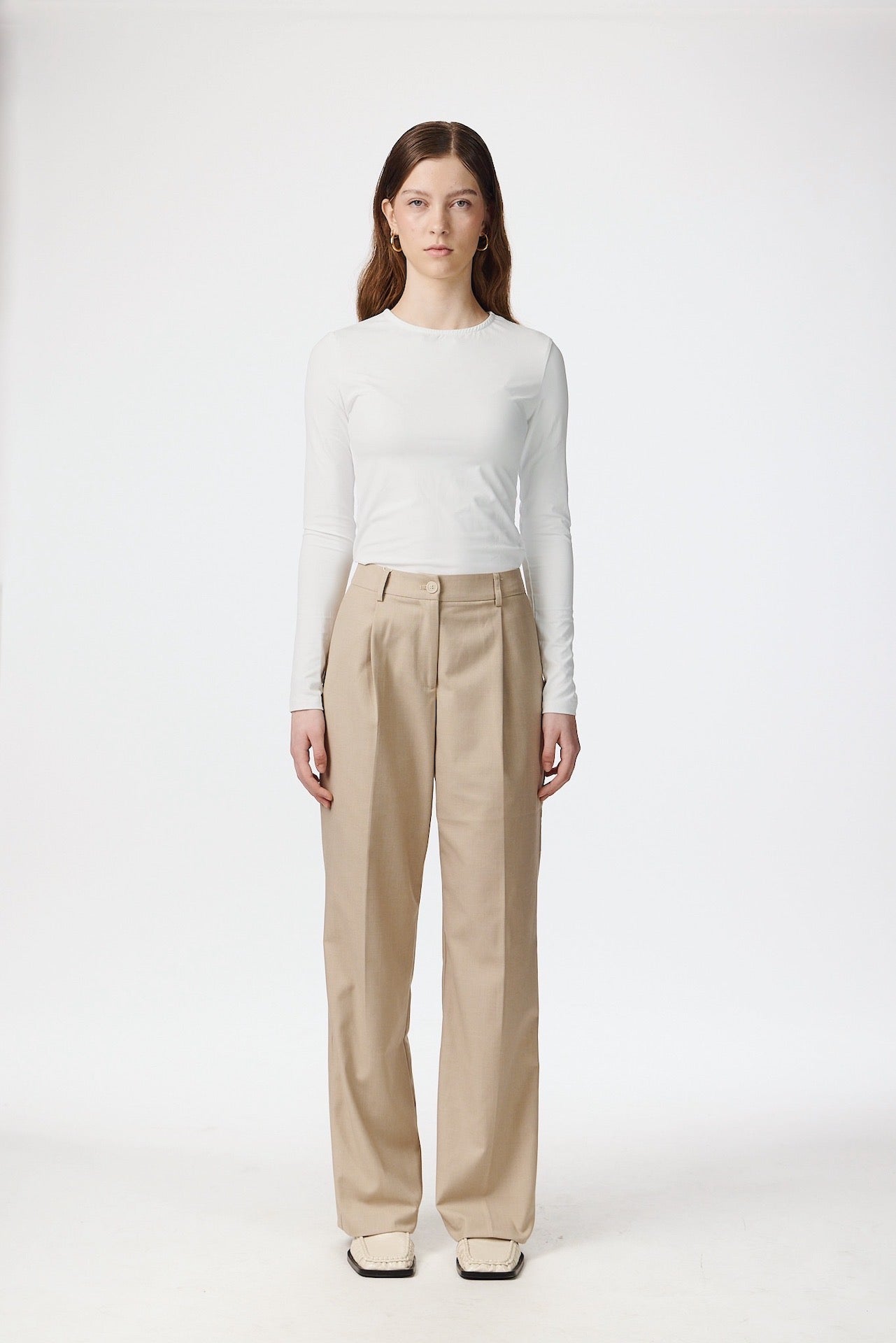 Habitbukser med vidde - Beige