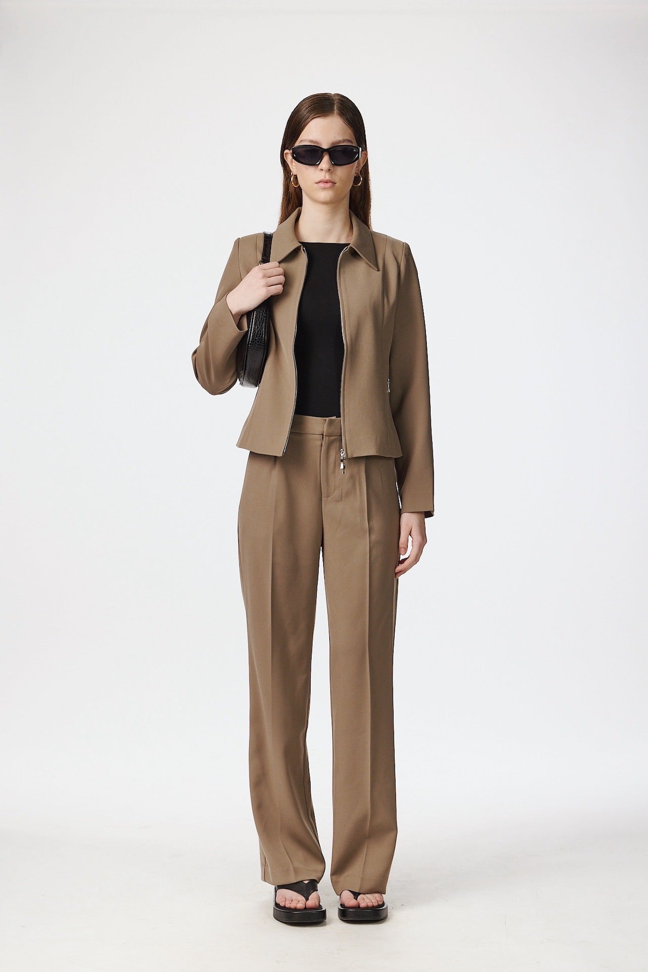 Lynlås jakke - Cargo/Beige