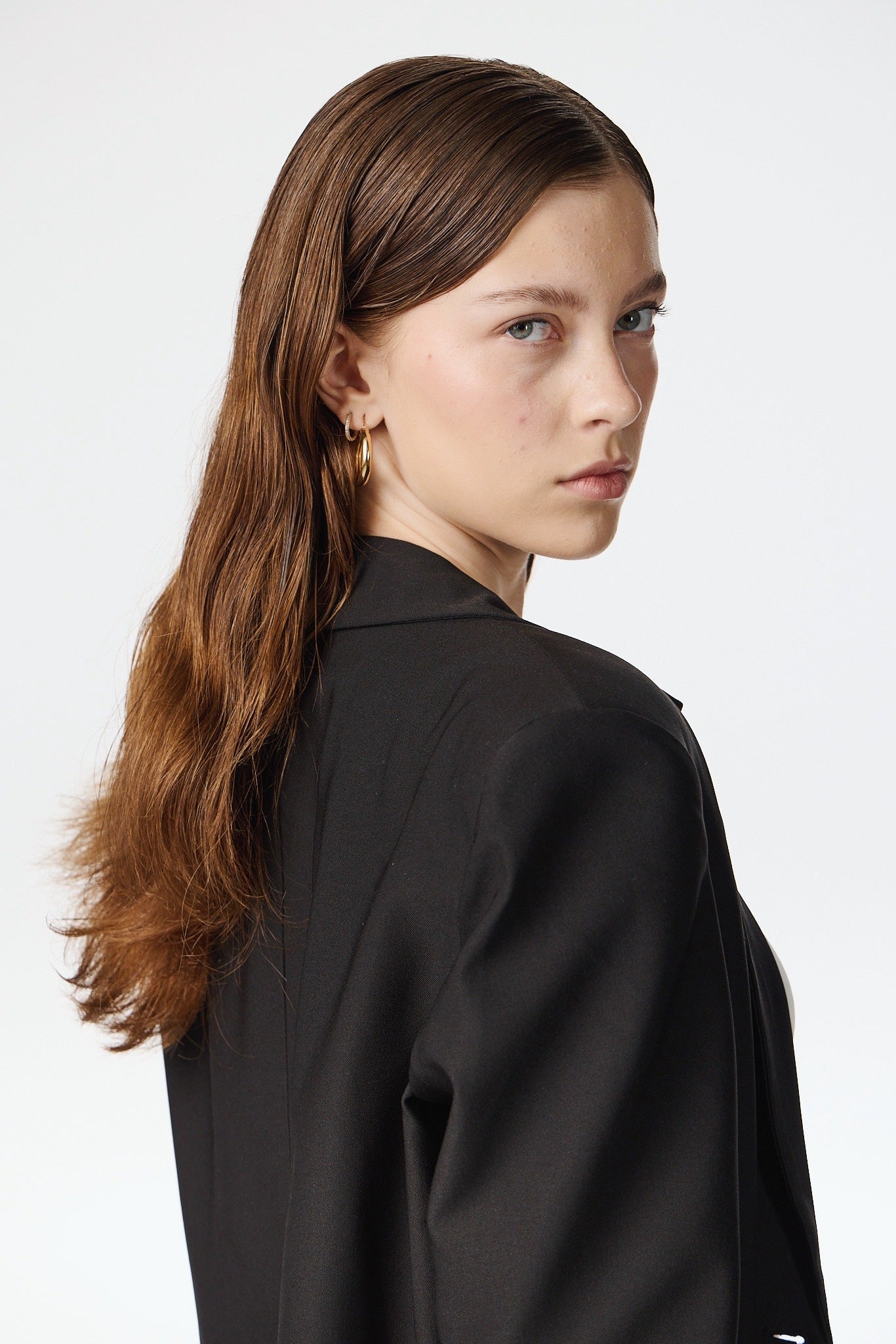 Oversized blazer - Sort