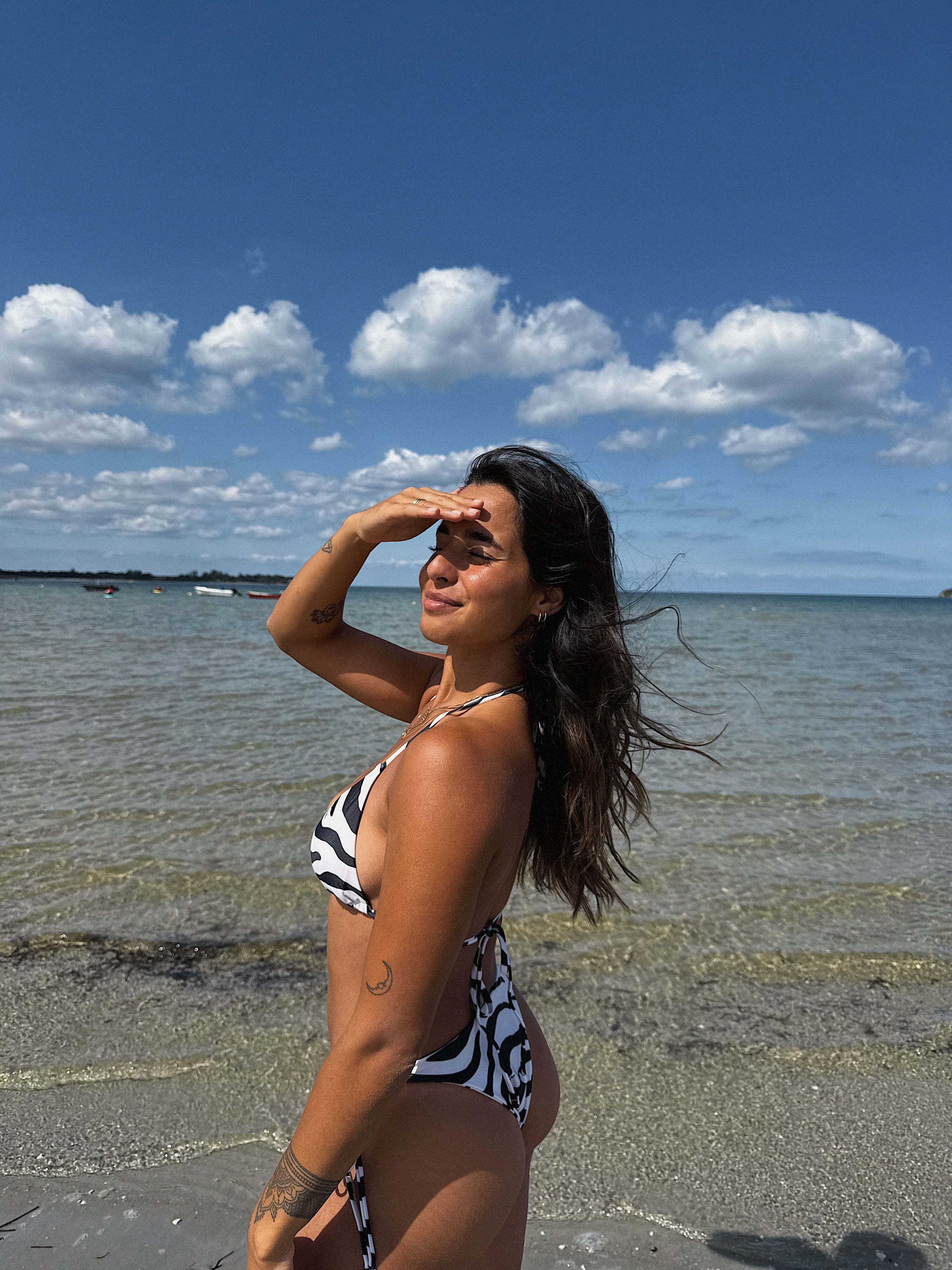 Zebraen Emilie - Sort/hvid