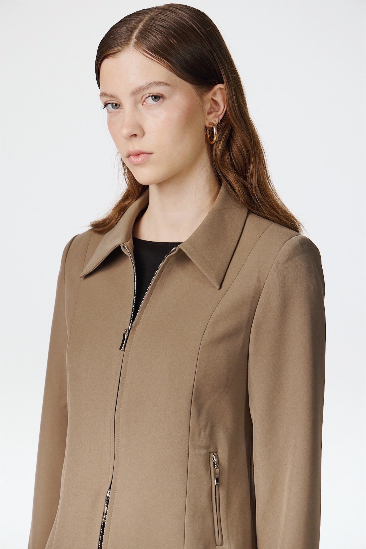 Lynlås jakke - Cargo/Beige