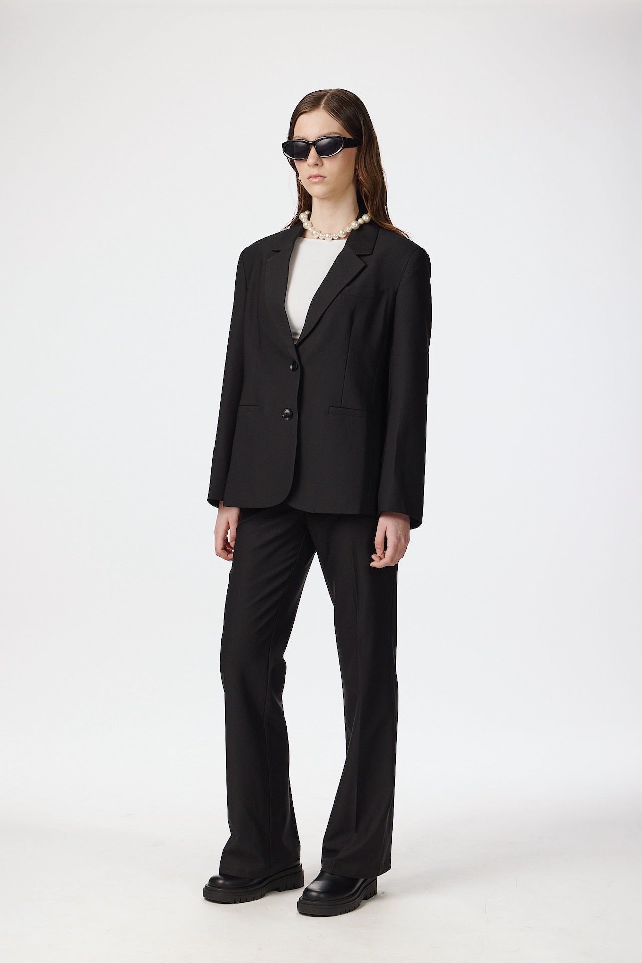 Oversized blazer - Sort