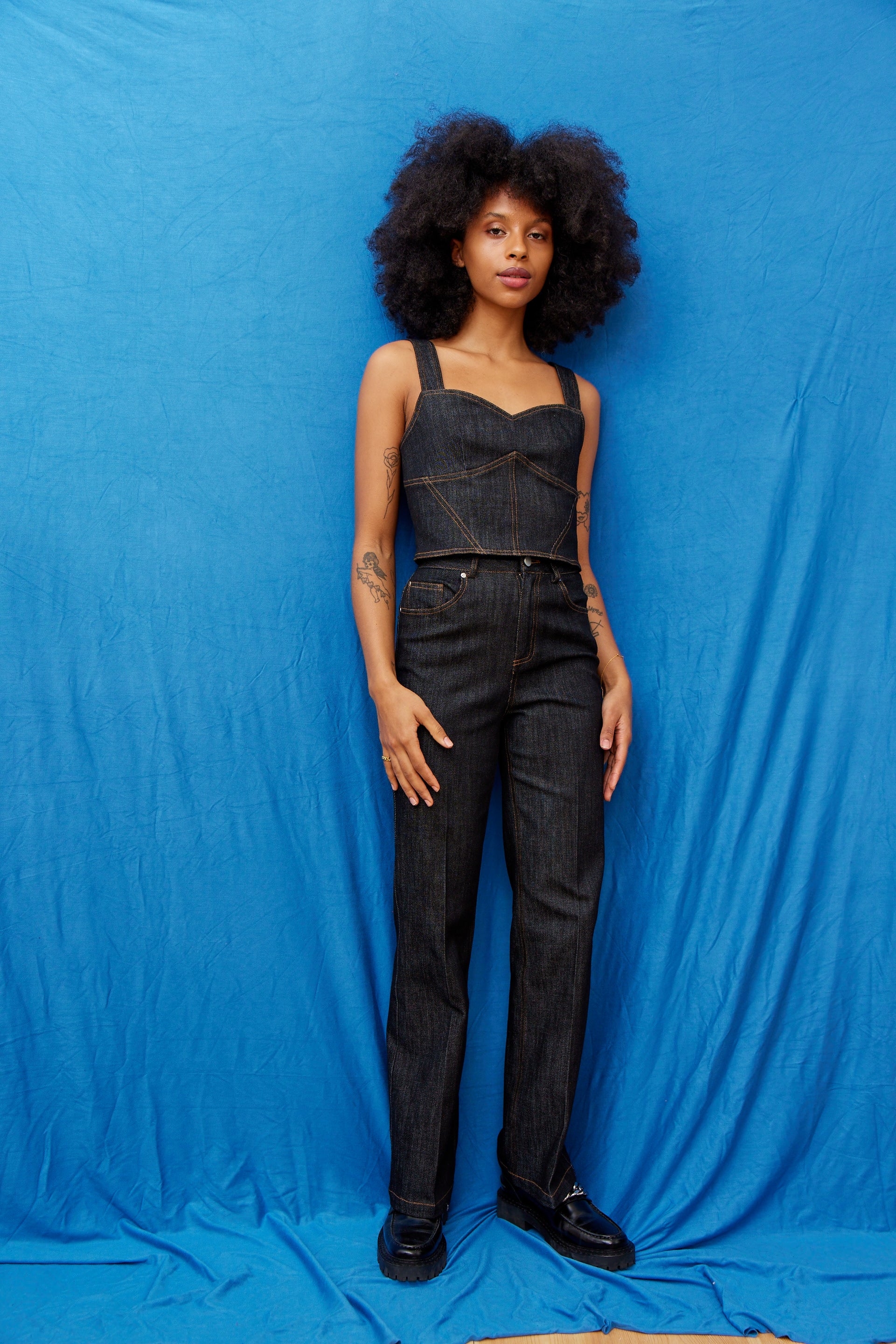 Denim sæt - Dark Navy
